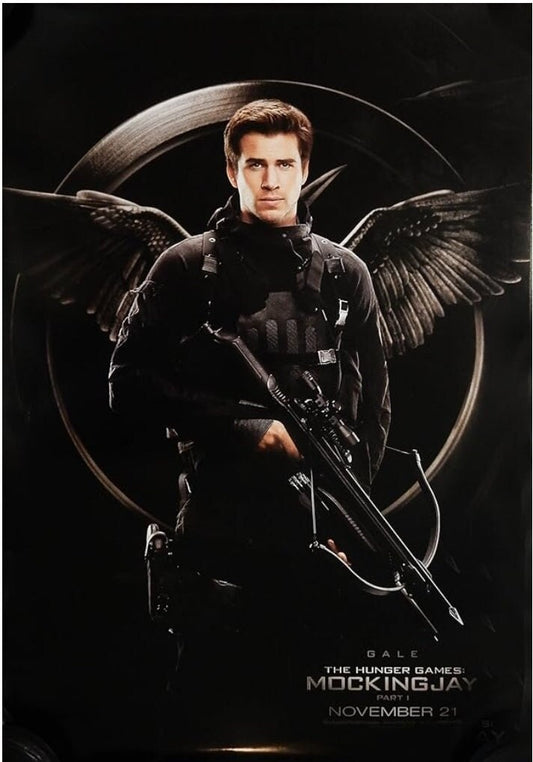 Original movie poster for The Hunger Games - Mockingjay Part 1 - Gale Hawthorne - 27 X 40 inches, double-sided printed on high quality paper