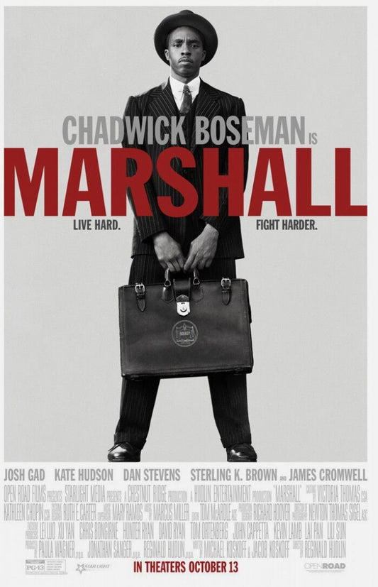Original movie poster for Marshall - 27 X 40 inches, double-sided, and printed on high quality paper