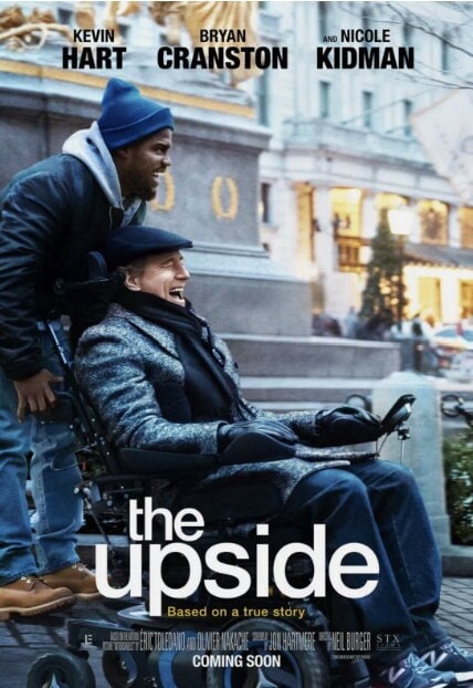 Original movie poster for The Upside - 27 X 40 inches, double-sided, and printed on high quality paper