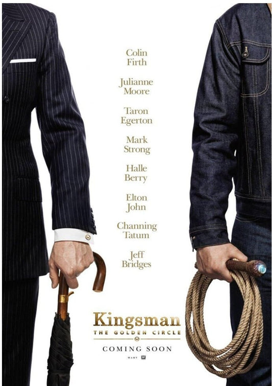 Original movie poster for The Kingsman:  The Golden Circle - 27 X 40 inches, double-sided, and printed on high quality paper
