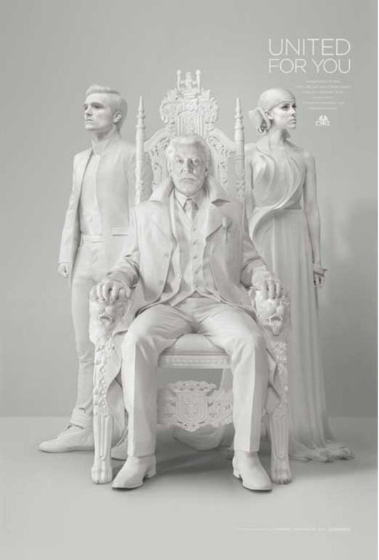 Original movie poster for The Hunger Games - United For You - 27 X 40 inches, double-sided, and printed on high quality paper