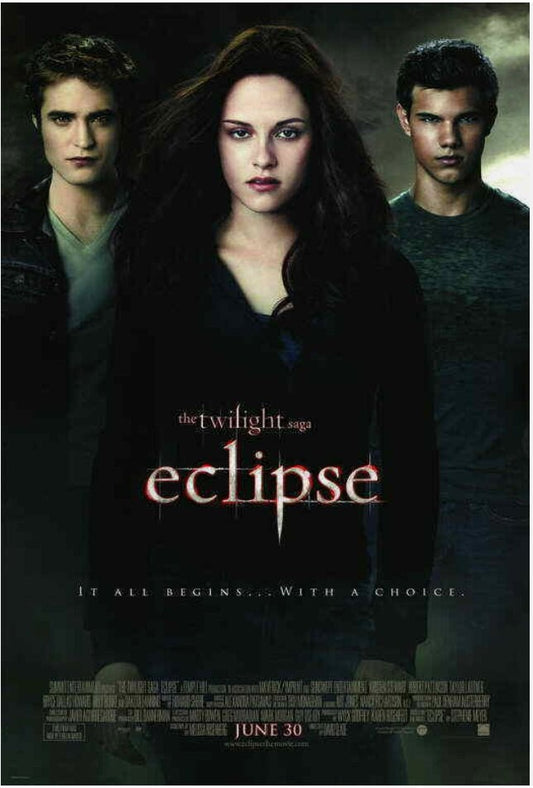 Original movie poster for Twilight Eclipse - 27 X 40 inches, double-sided, and printed on high quality paper