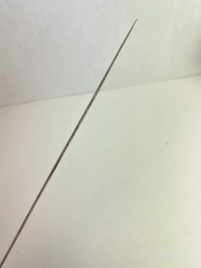 Antique Cut & Thrust Sword and Scabbard, Stamped USN, 39” from Tip to Pommel