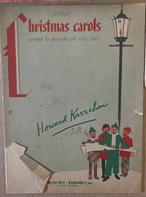 Vintage Christmas Sheet Music Collection. Classics for the guitar, piano, to sing along.