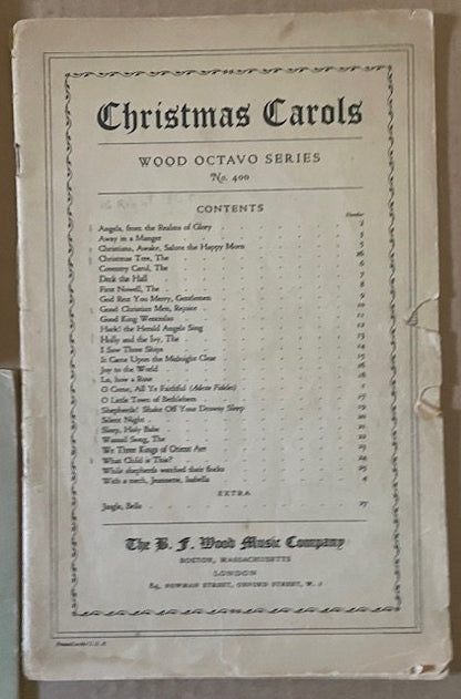 Vintage Christmas Sheet Music Collection. Classics for the guitar, piano, to sing along.