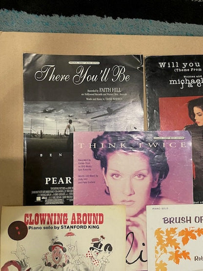 14 Sets of Sheet Music for Both Contemporary Songs and Classic Favorites. Great Price!!!