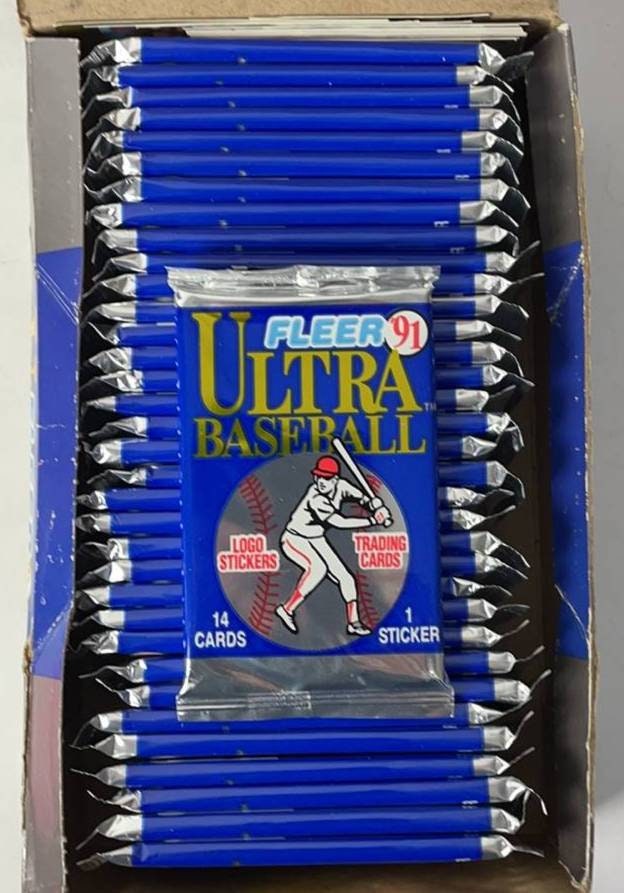 1991 Ultra FleerBaseball Sealed Box of Card Packs (35 Packs)