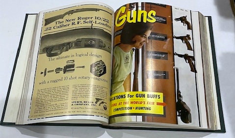 Guns Magazine (1958-1970) Each Year Professionally Bound into a Hardback Volume