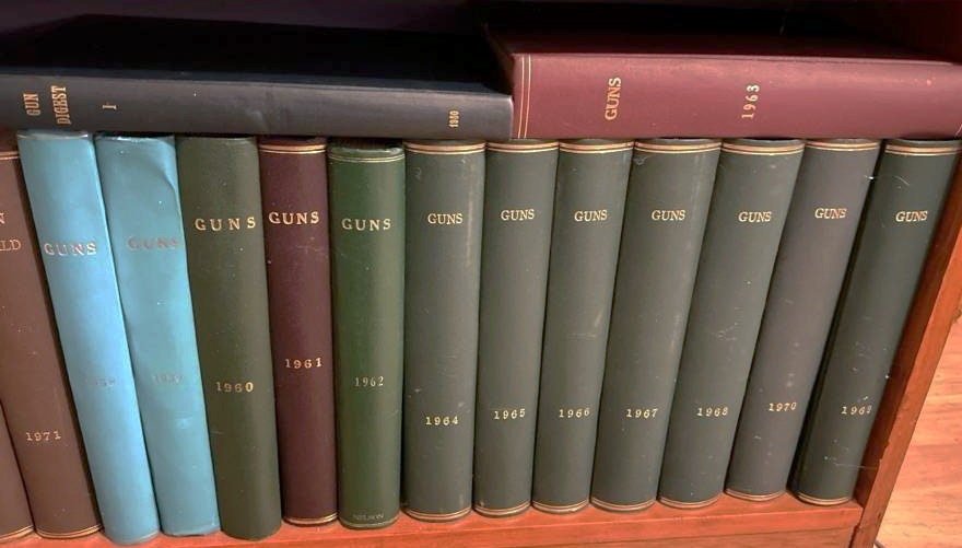 Guns Magazine (1958-1970) Each Year Professionally Bound into a Hardback Volume
