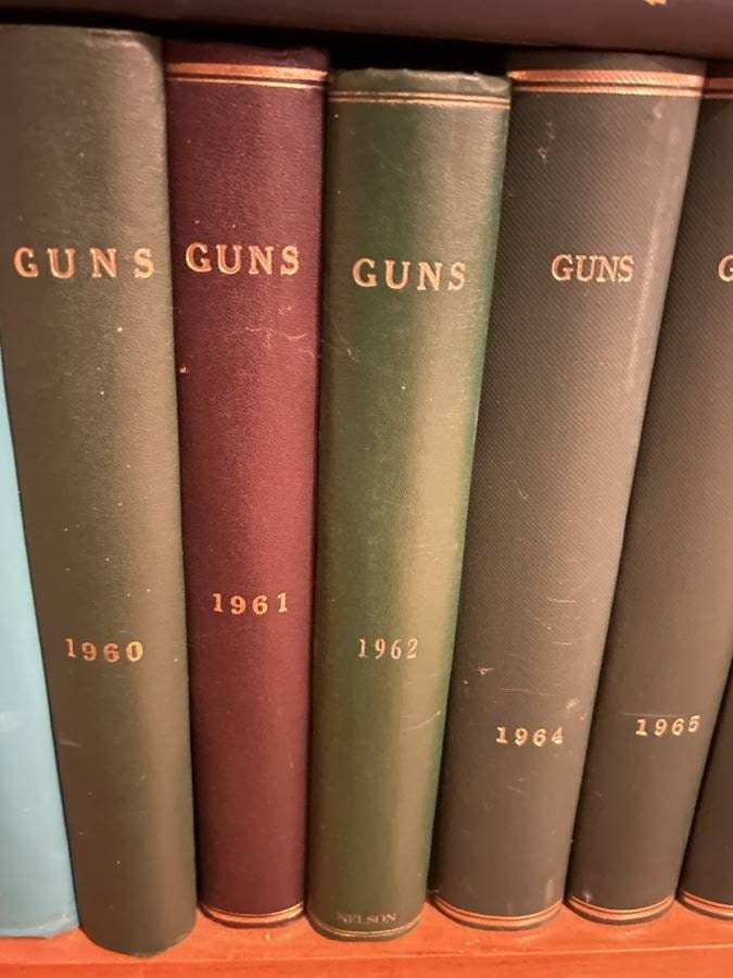 Guns Magazine (1958-1970) Each Year Professionally Bound into a Hardback Volume