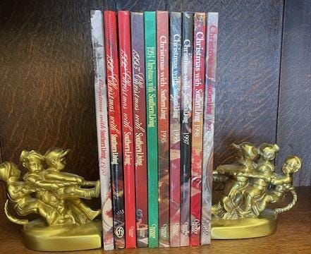 A Decade of Christmas with Southern Living Cookbooks (1990-1999)
