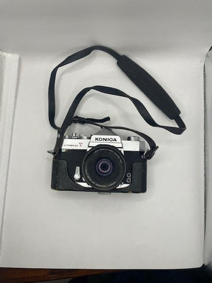 Konica AutoReflex T w/Hexanon AR 52mm F18 lense, Vivitar Automatic Tele Converter 3X-7