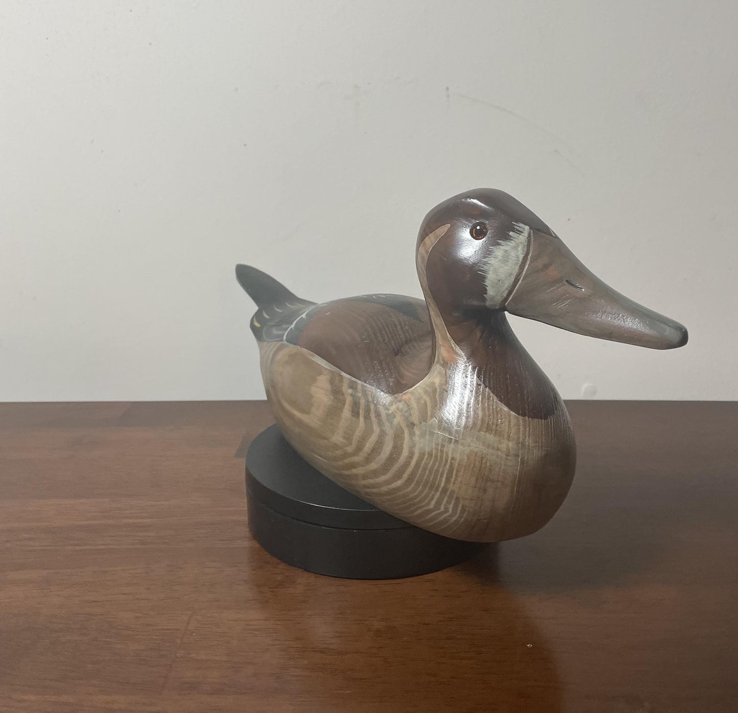 Vintage Hand-Carved, Hand-Painted Wooden Duck Decoy - Pintail