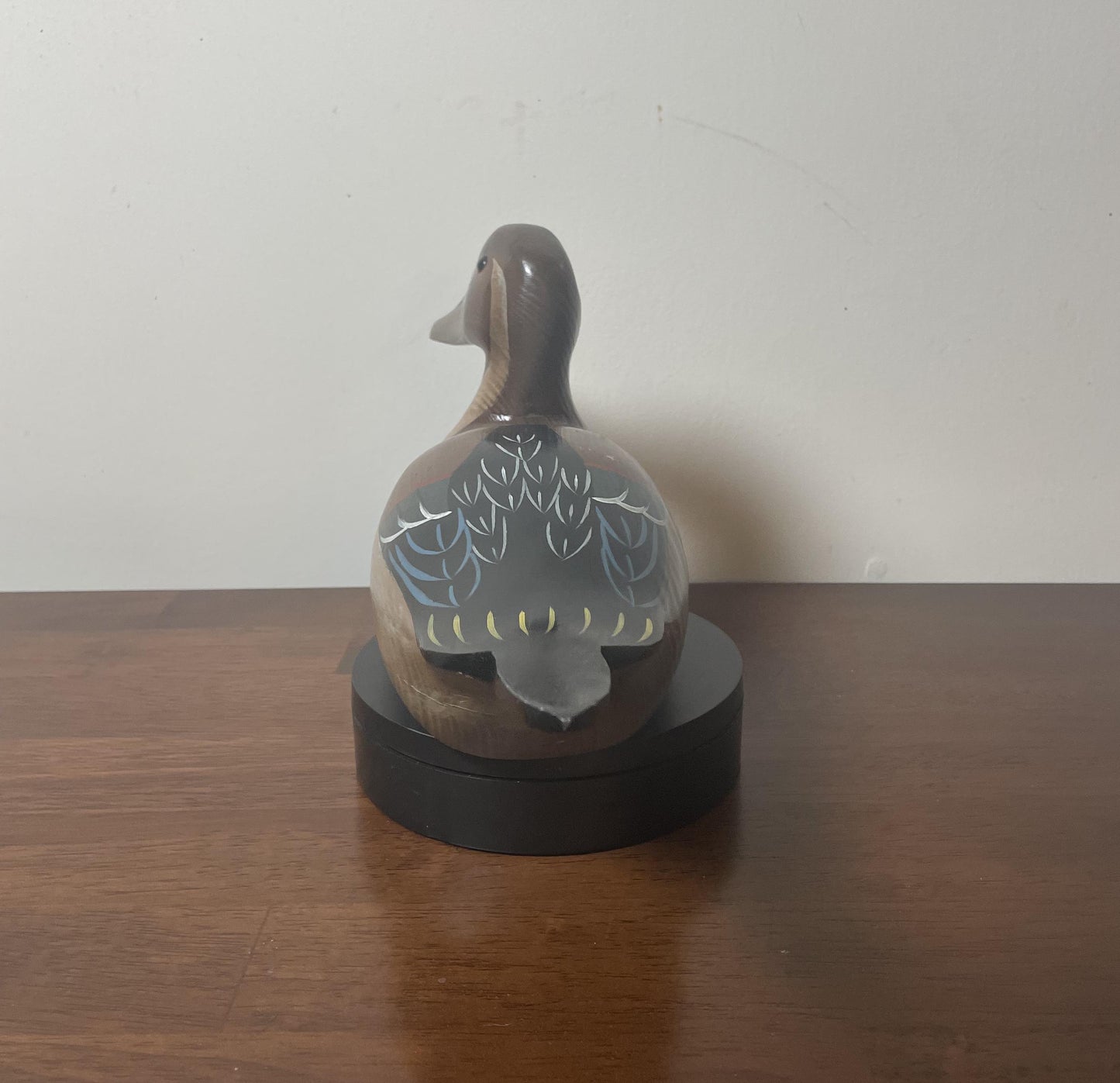 Vintage Hand-Carved, Hand-Painted Wooden Duck Decoy - Pintail