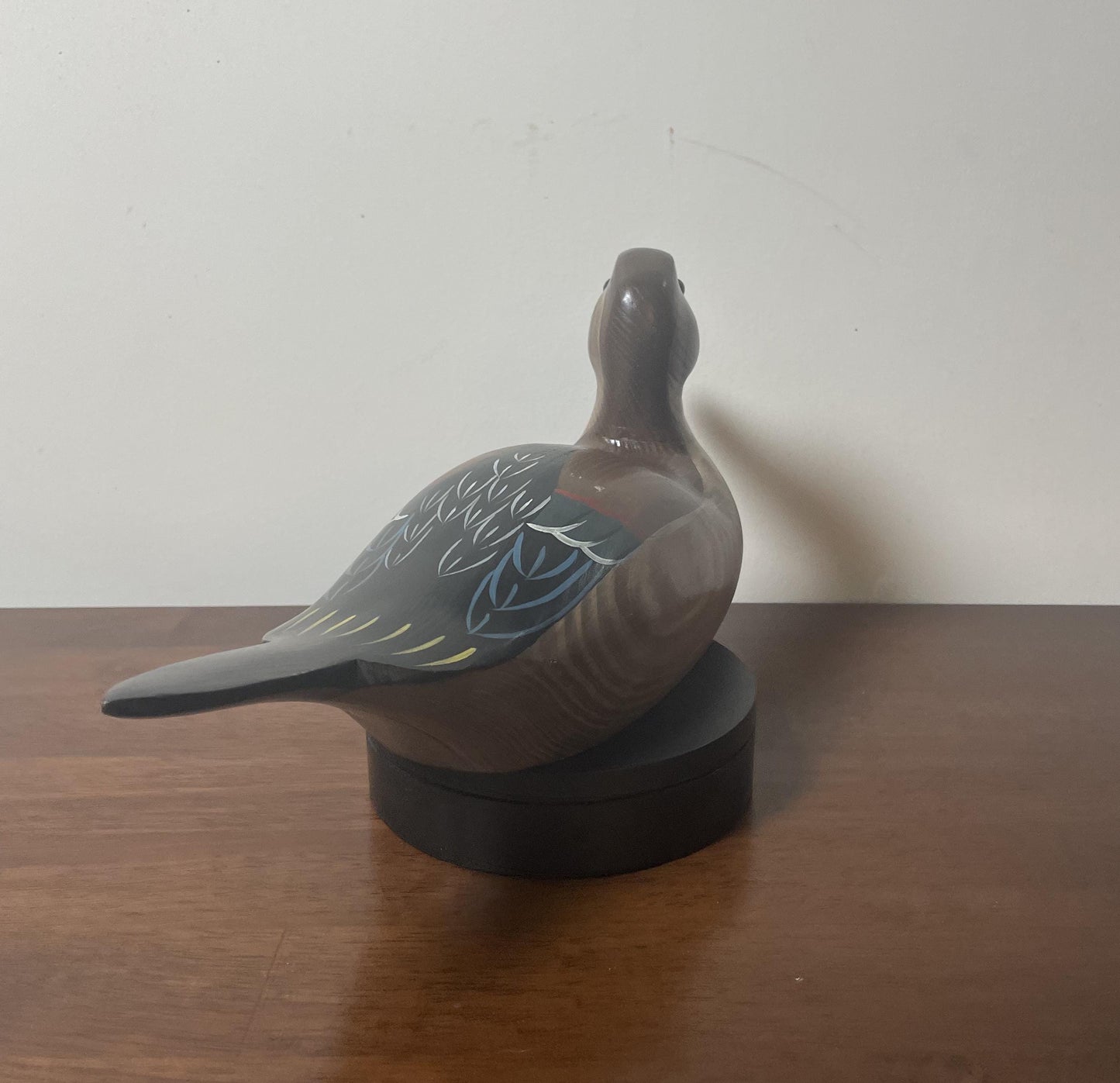 Vintage Hand-Carved, Hand-Painted Wooden Duck Decoy - Pintail
