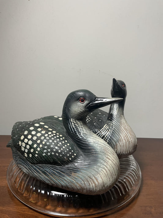 Duck Decoys. Pair of Greater Scaups. Beautifully hand-painted.