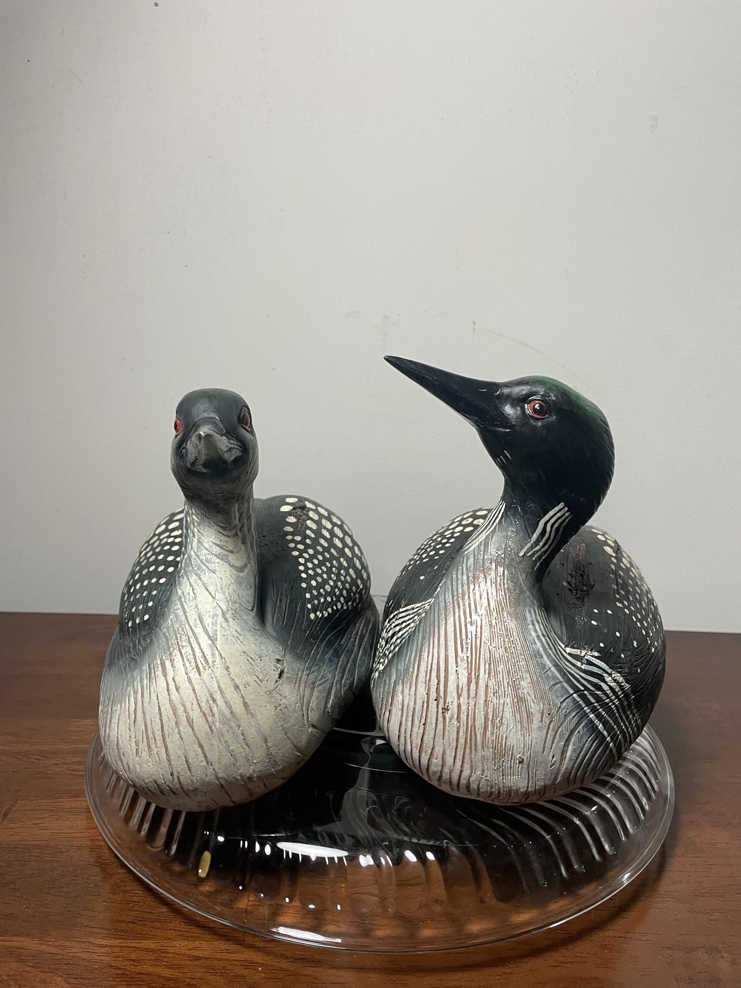 Duck Decoys. Pair of Greater Scaups. Beautifully hand-painted.